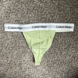 Calvin Klein Men’s Lime Green Thong